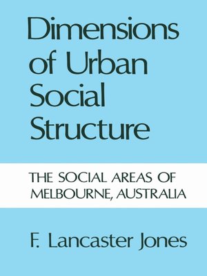 cover image of Dimensions of Urban Social Structure